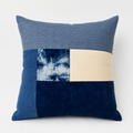 Handmade Indigo Patchwork Pillow Cover