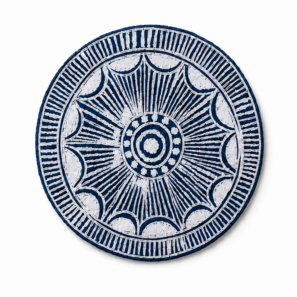 Handmade Indigo Batik 4 Pack Coaster Set