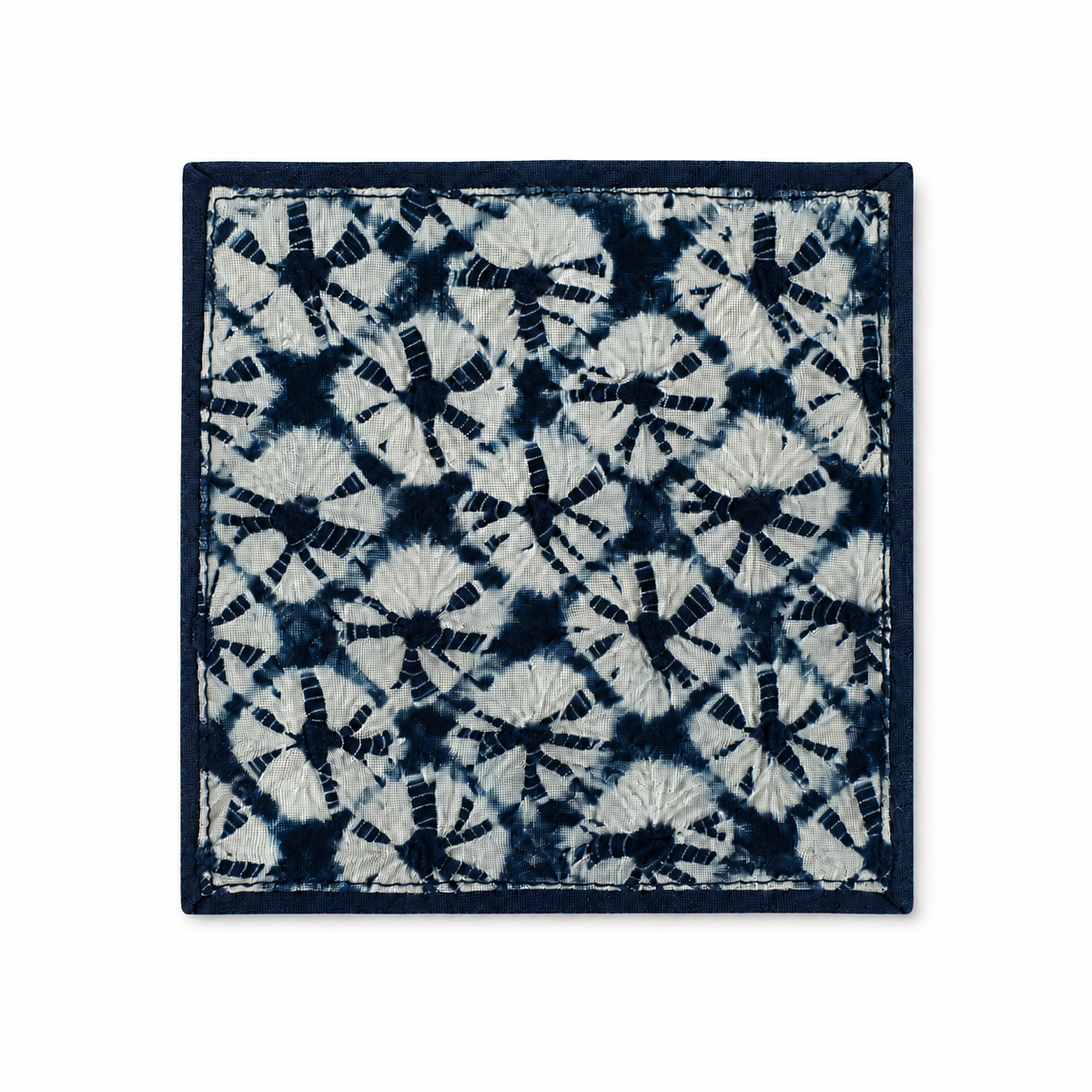 Handmade Indigo Tie-dye 4 Pack Coaster Set
