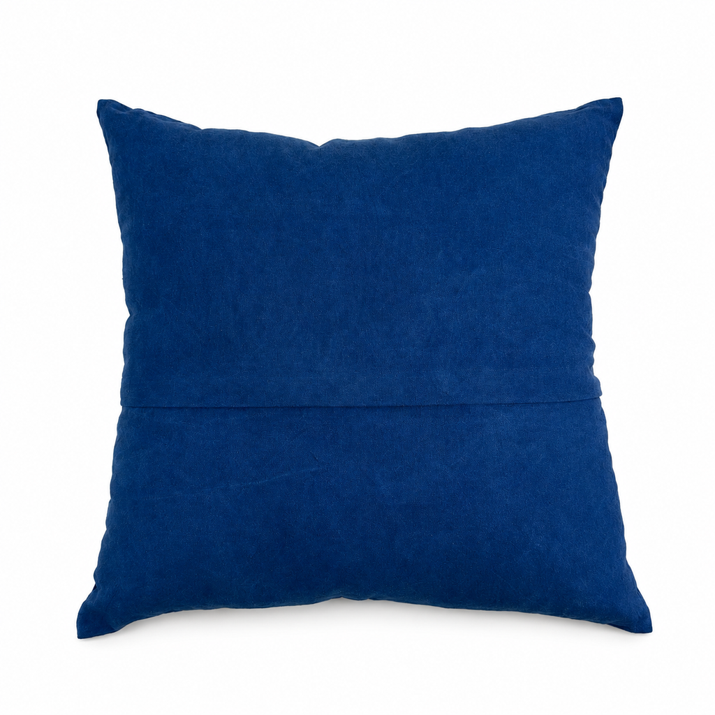 Handmade Indigo Patchwork Pillow Cover